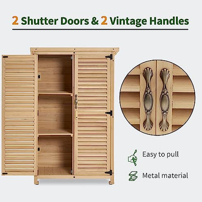 Outdoor Storage Cabinet (Natural / Small)
