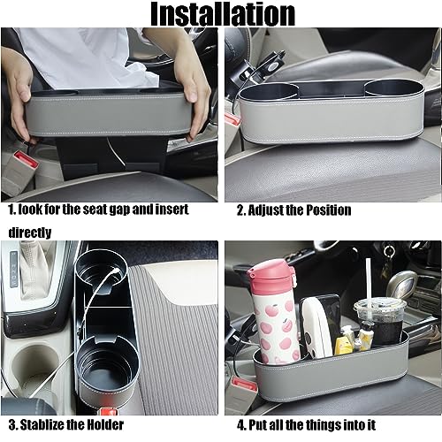 Cup Holder for Car Seat Gap Organizer (grey2)