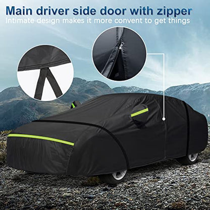 for Mercedes Benz S Car Cover Waterproof All Weather Heavy Duty Protection (Black / for Mercedes Benz S)