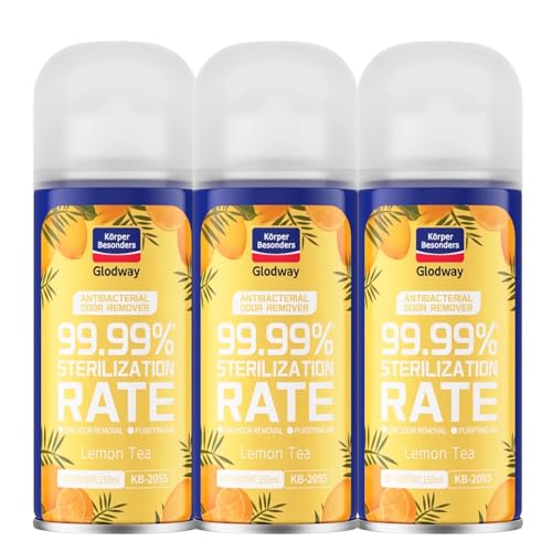 Glodway Car Air Freshener Spray (6 Ounce (Pack of 3) / Orange)