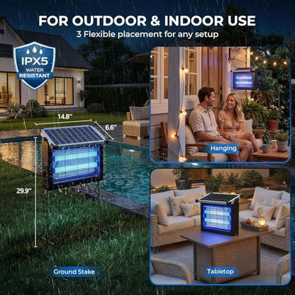 Solar Bug Zapper (Black)