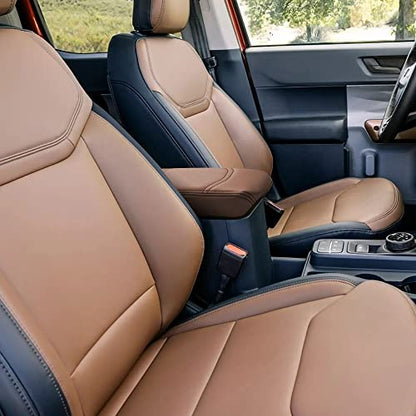 Armrest Cover for Ford Maverick 2022 (6) 22+ |Maverick| Dark Brown, Regular)