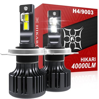 2026 40000LM H4 9003 Dual Beam LED Bulbs (H4/9003)