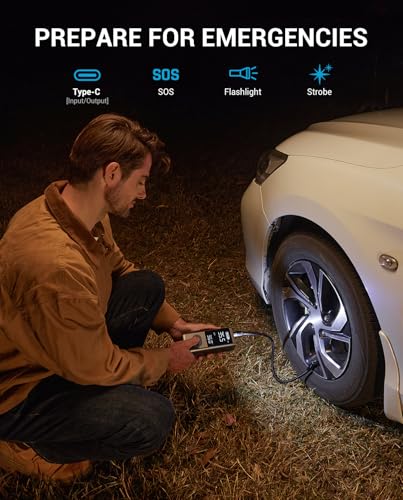 Portable Tire Inflator (Gray)
