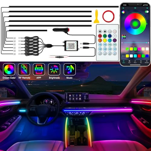 Interior Car LED Strip Lights (6 pieces (dimensions not specified))