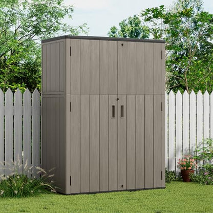 Outdoor Storage Cabinet Waterproof (Coffee)