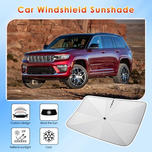 Windshield Sunshade Umbrella for 2022 (for 2022-2026 Grand Cherokee)