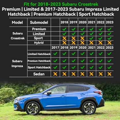 Floor Mats for Subaru Crosstrek 2018 (49)For Crosstrek 2018-2023 Set)