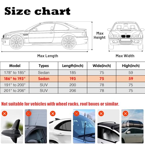 Hail Protector Car Cover (Silver / Sedan-Length (186"-193"))