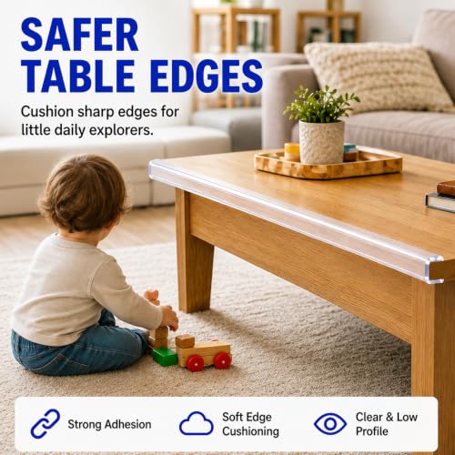 Clear Edge Bumper Strip (9.84ft(3m) / 1.6in x9.84FT)