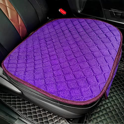 Comfortable Car Seat Covers Universal Front Seat Coves for Car Accessories with Storage Pockets (Purple)