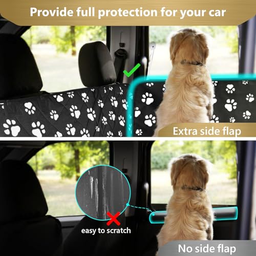SUV Cargo Liner for Dogs (Paw / Large Extended (With Flaps) 93")