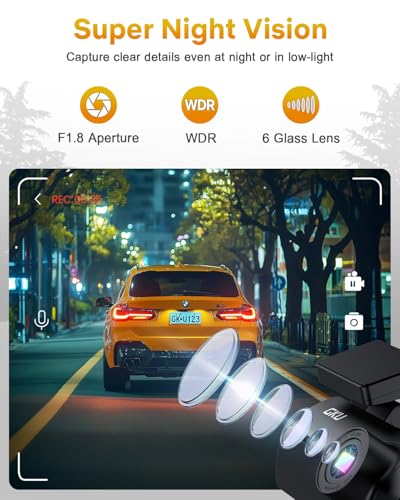 4K Dash Cam Front (Black)