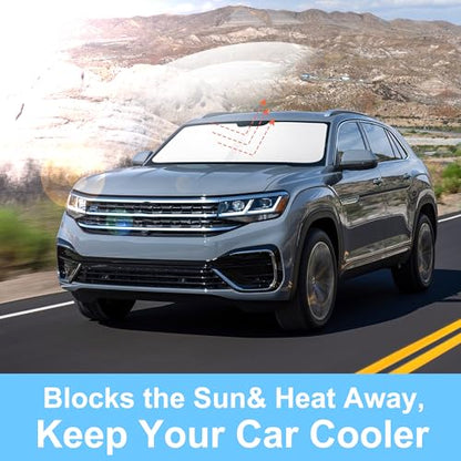 Sun Shade for Volkswagen Atlas VW Atlas Cross Sport 2018 (Windshield Sunshade for VW Atlas 2018-2026)