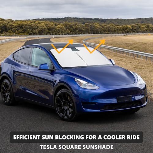Tesla Windshield Sun Shade for Model 3 (Custom Size - Tesla Model-3 & Model-Y)