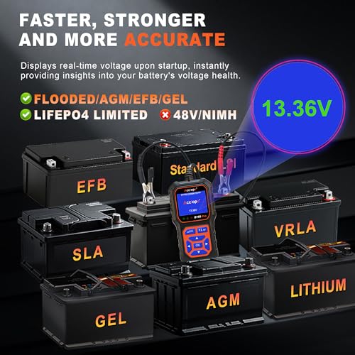 BT60 PRO 2 120Ah Battery Tester 6V (Black-Orange)