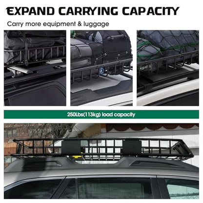 250LBS Universal Roof Rack Basket (Roof Basket)
