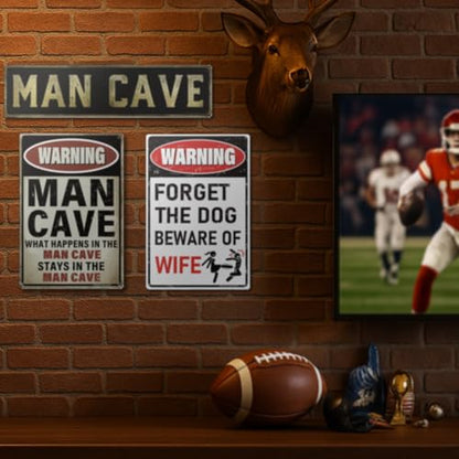 8x12″ Metal Sign (Beware Wife)