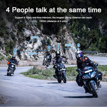 V4 Plus Motorcycle Bluetooth Headset (4 Pack)