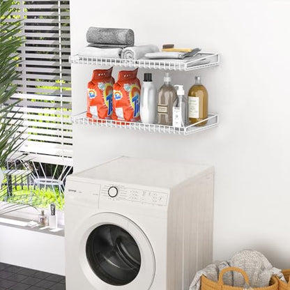 2 Pack Garage Wall Shelf (White)