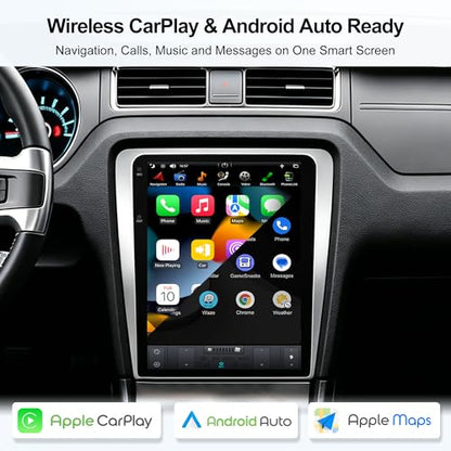 12.1 Inch Touchscreen Car Stereo Radio Head Unit for Ford Mustang 2010 (PX6 4G+64G+Car Play+Android Auto+Voice)