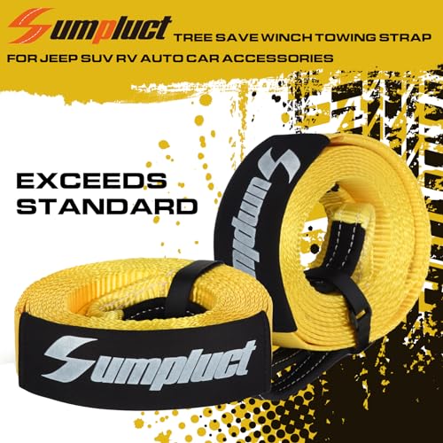 Heavy Duty Recovery Tow Straps 2"x20' 36580lb Break Strength