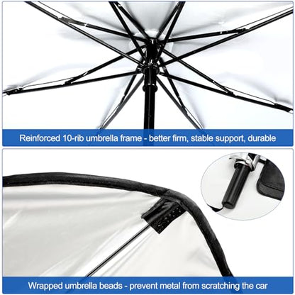 Car Windshield Sun Shade Foldable Umbrella Sunshade