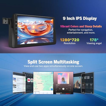e46X7A 9" Headunit Car Stereo for BMW E46 3 Series 4+64GB (4+64GB)