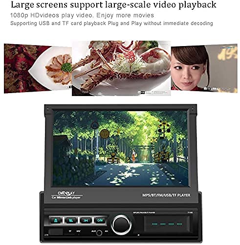 Single Din Touchscreen Car Stereo 7 Inch Touch Screen Car Radio (USB, Mirror Link)