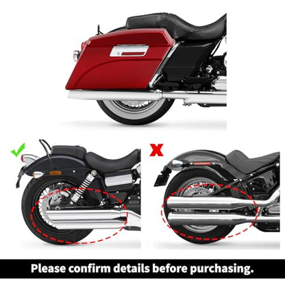 Motorcycle Saddlebags Hard Saddle Bags For Harley Touring 1993 (Red / Standard)
