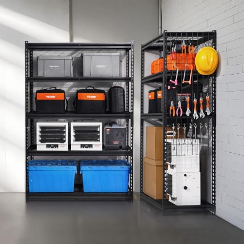 Storage Shelves (Black / 20" D x 48" W x 72" H)