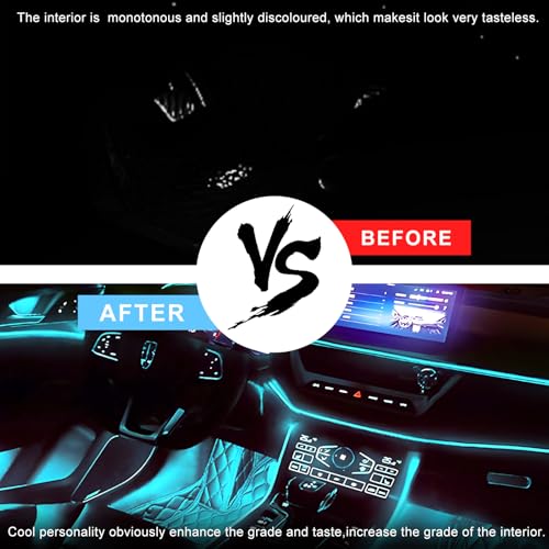 Interior Car LED Strip Lights with APP Control (3 in 1/ 197 inches / USB Port)