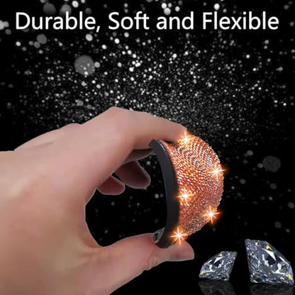 2pcs Bling Car Cup Holder Coaster (Orange / 2pcs)