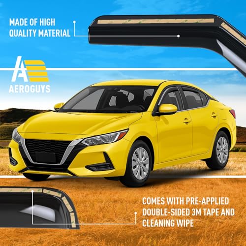 Extra Durable Window Deflectors in (For Nissan Sentra 20-25)