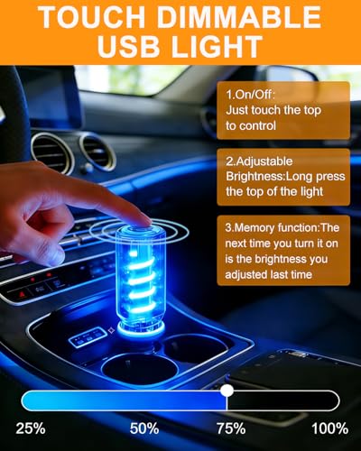 Blue USB Car Ambient Light (Blue)