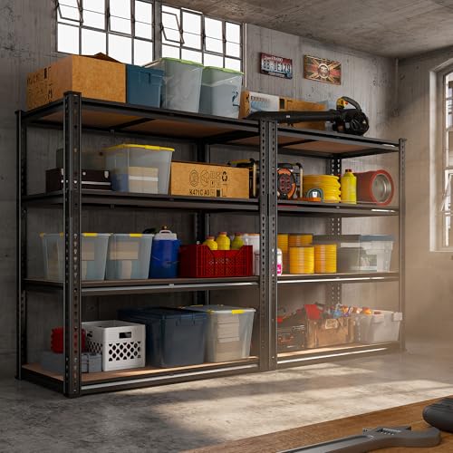 40" W Garage Shelving with Rolled (40"W x 19.7''D x 60''H)