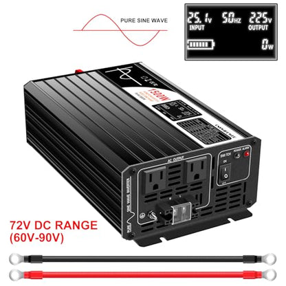 1500W Power Inverter (DC72V (Range 60V-90V) 1500W)