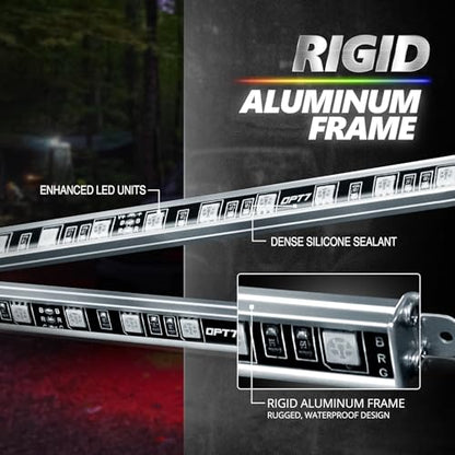 Aura Pro RGB Aluminum Golf Cart Underglow with App & Remote (4. Golf Cart / RGB)