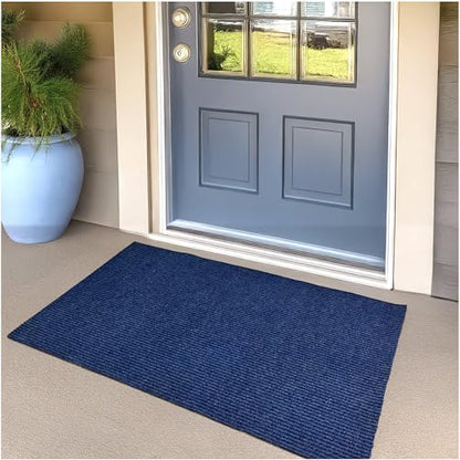 Heavy Duty Durable All Weather Indoor (3' x 15' (Rectangular) / Blue)