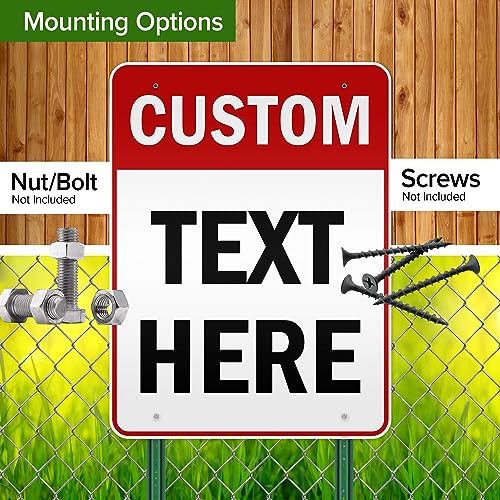 Custom Sign Custom Sign for Business (Header - Vertical / 36x48 - DiBound Reflective)