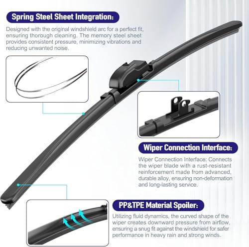 Wiper Blades for Honda Pilot 2016 (3 piece / 26+22+14)