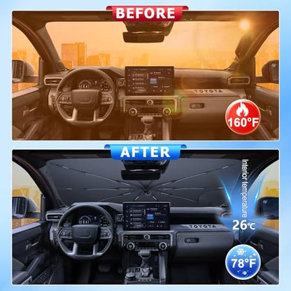for Umbrella Sunshade for Car Windshield 2016 (for 2016-2026 Tacoma)