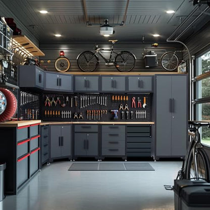 15 Piece Corner Garage Storage Cabinet System (Set)