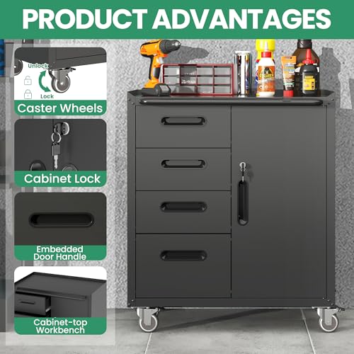 Garage Cabinet System (Black / 6 Pcs-StyleB)
