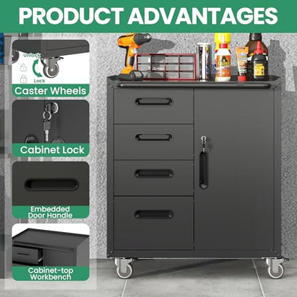 Garage Cabinet System (Black / 6 Pcs-StyleB)
