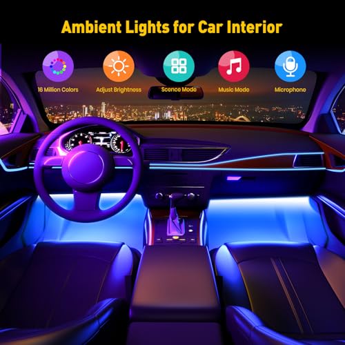 Interior Car Lights (4-Lines USB Port APP Control)