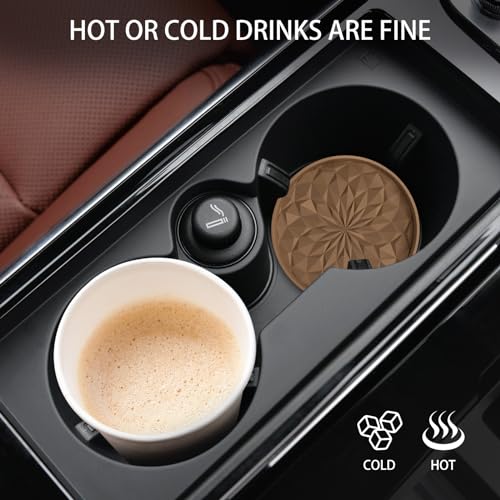 Car Coasters for Cup Holders [4 Pack] (4pack-coffee)