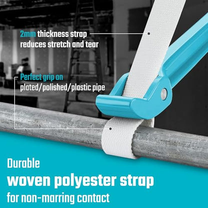 Strap Wrench 12" Handle (12 Inch / Blue)