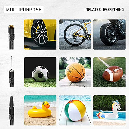Portable Air Compressor Pump for Car 12V DC and Home 110V AC Swift Performance Tire Inflator 100 PSI for Car (11.8 x 4.3 x 6.7 inches)