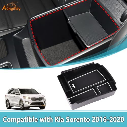 Car Armrest Box Storage Box Compatible with Kia Sorento 2016 2017 2018 2019 2020 (Armrest Box Storage Box)